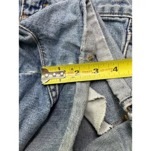 Calvin Klein 1990's women’s Omega Side Slit SZ 6 denim shorts wash double stone thumbnail 7