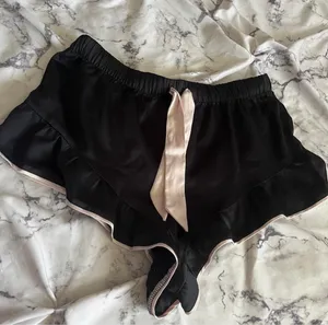 Victoria’s Secret black silky satin sleep / lounge shorts thumbnail 2