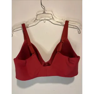 Aerie Smoothez Full Coverage Maroon Red Bra Size 38D Adjustable Straps Smooth thumbnail 2