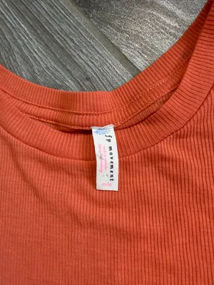 FP Movement Ribbed Tank oversized muscle in Burnt Orange XS extra small thumbnail 2