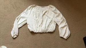 Abercrombie & Fitch white long sleeve thumbnail 2