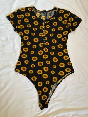 Rue21 Sunflower Print Women One Piece‎ thumbnail 1