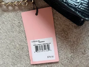 Glossy black Juicy Couture shoulder bag thumbnail 2
