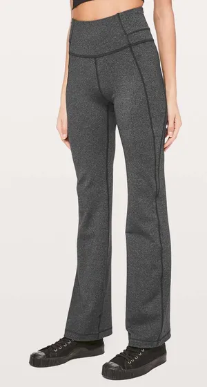 Lululemon Groove Pant Bootcut in grey black size 8 thumbnail 1