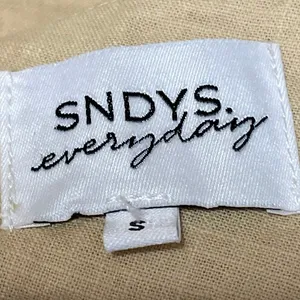 SNDYS x REVOLVE Lottie Beige Smocked Drop Waist Fit & Flare Maxi Dress Size S thumbnail 4
