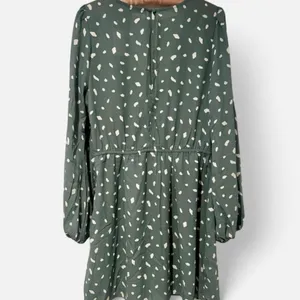 NWT Abercrombie & Fitch Womens Size XL Green Modern Polka Dot Mini Dress NEW thumbnail 3