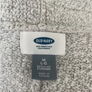 Old‎ Navy Women Cardigan Shrug Top M Gray Knit Crop Open Front Capsule Neutral thumbnail 2