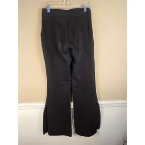 Spanx Womens Black Double Split Hem Wide Leg Perfect Pants Medium Tall thumbnail 2