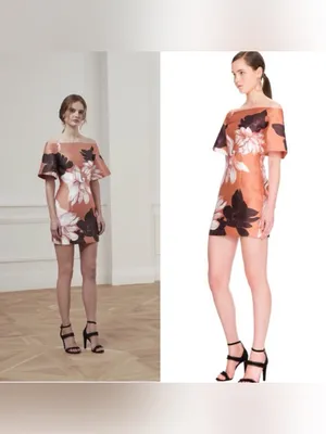 KEEPSAKE THE LABEL Beautiful Floral Print Stand Still Mini Dress size small thumbnail 2