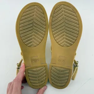 Crocs Tulum Strappy Sandal‎ Pink Clay Cream Tan Women 8 Shimmer Buckle Ankle thumbnail 7