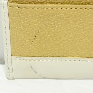 Coach‎ Leather Card Wallet Brown/cream Pebbled Leather Keychain thumbnail 3