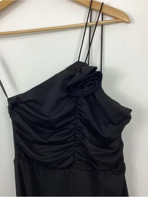 Showpo. Teagan Midi Dress Black Size 6 NWT thumbnail 3
