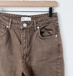 Zara Western Brown Jeans thumbnail 3