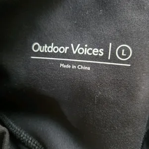 Outdoor Voices Leggings Womens L Black High Rise Athletic Running Pocket NWOT thumbnail 4