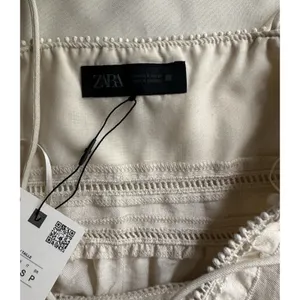Zara Embroidered Peplum Top Beige/ Cream Size S New with Tags Women’s thumbnail 13