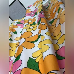 Coeur DE Vague Retro 60’s Flowers Overalls NWT!! thumbnail 7
