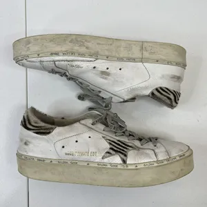 Golden Goose Size 41 Superstar Hi-Star Sneakers White Leather Zebra LTD 189/255 thumbnail 3
