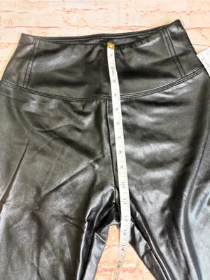 bp Black Faux Leather-Look Leggings thumbnail 3