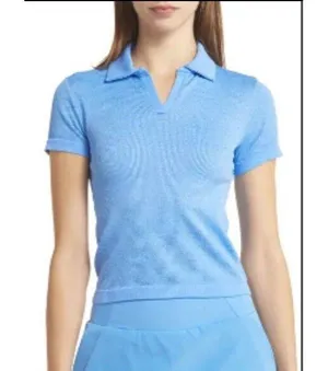 ZELLA Play Through Seamless Polo In Blue Regatta Size Small Nwot thumbnail 2