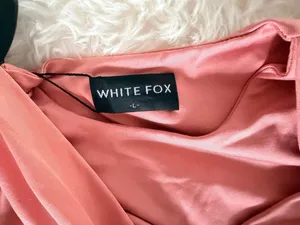 White Fox Only Desire Mini Dress Rose Size L thumbnail 3