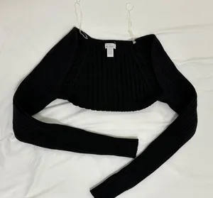 West of Melrose Black Knit Bolero Shrug thumbnail 1