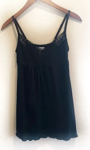 Susina Lacey black tank top M thumbnail 1