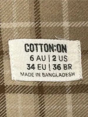 Cotton On Women's Oversized Plaid Brushed Flannel Button Down Shirt thumbnail 4