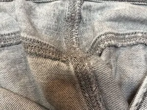 American Eagle Gray Acid Wash Ripped Boyfriend Jeans Y2K Grunge 6 thumbnail 10
