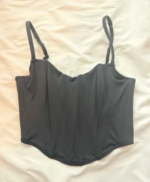Gilly Hicks Corset Top Black thumbnail 1
