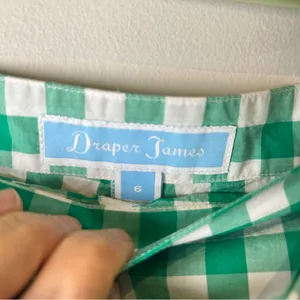 Draper James Green Checkered Gingham Women Shorts thumbnail 4