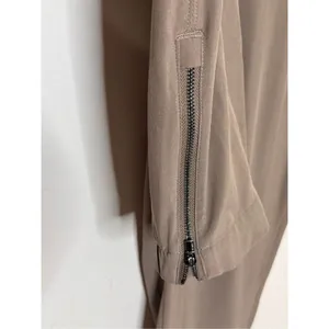 Athleta Tan Jogger Pants Zip Ankle 12 Tall thumbnail 3