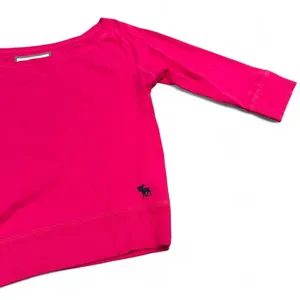 Abercrombie & Fitch pink 3/4 sleeve top thumbnail 2