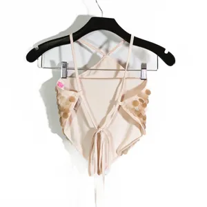 Edikted Caelia Sequin Paillette Embellished Halter Neck Open Back Tank Top XS thumbnail 4