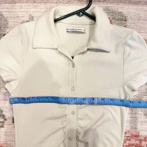 Abercrombie & Fitch Y2K‎ Ribbed Polo Mini Dress XS Button Down Green Preppy thumbnail 7