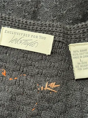 Lord & Taylor Karen Scott Vintage L Black Orange Pumpkin Halloween Sweater Vest thumbnail 5