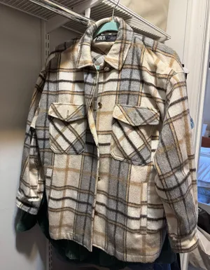 ZARA Plaid Shacket thumbnail 1