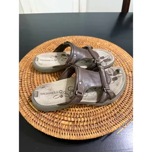 Merrell Bracken Brown Leather Slide Sandals Womens 7 J62322 Outdoor Comfort thumbnail 2