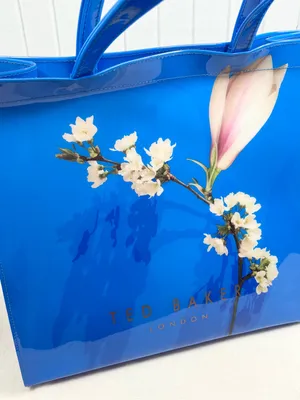 Ted Baker Blue Vinyl Harmony Floral Tote Bag thumbnail 4
