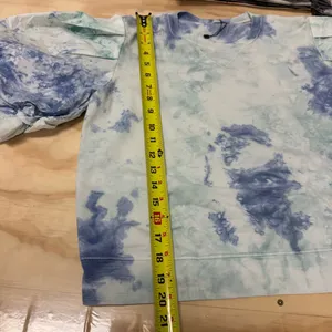 Pure Tie Dye‎ Sweatshirt T-shirt Blouse Puff Sleeve thumbnail 10