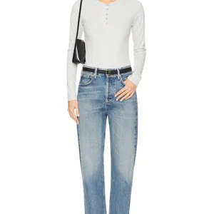 WeWoreWhat‎ Gray Long Sleeve Henley Bodysuits Size S thumbnail 5