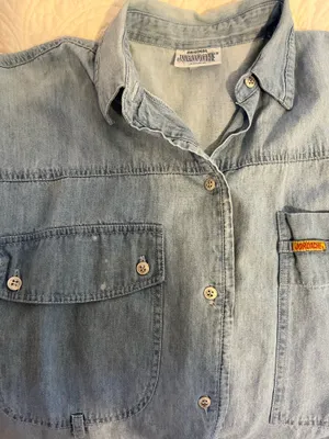 Vintage Jordache Denim Chambray Button Down Shirt thumbnail 6