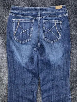 Ariat Ella Wide Leg Slim Trouser Dark Wash Blue Jeans 29 R 10032550 thumbnail 5