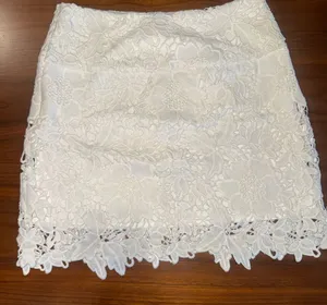 Gianni Bini White Lace Mini Skirt XS thumbnail 1