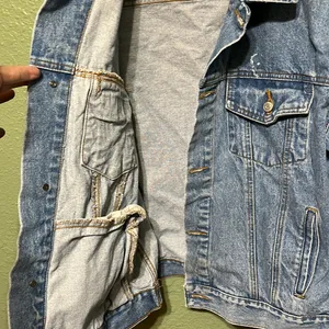 Vintage Old Navy Denim Jean Jacket 90s Y2K Unisex XL thumbnail 5