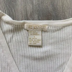 Rib Button Front Top White Size L thumbnail 2