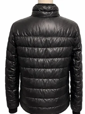 J.Crew Black Lightweight Down Puffer Jacket Quilted Zip Size M thumbnail 3