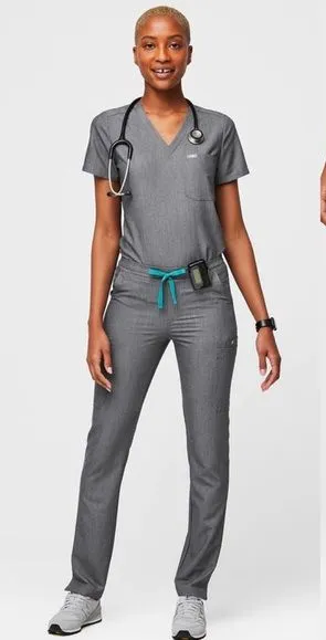 FIGS Yola Graphite Skinny Scrub Pants. Size Small thumbnail 1