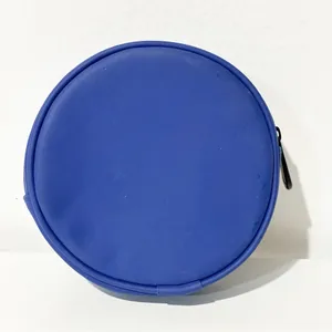 DIOR Cosmetic Bag Pouch Makeup Case Blue Round Full‎ Zip thumbnail 3