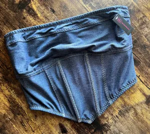 NOBO | women’s denim bustier. Size: XL. thumbnail 11