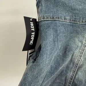 Almost Famous Hot Topic Y2K Bubble‎ Skirt Denim Mini Skirt XL Buckle Strap thumbnail 5
